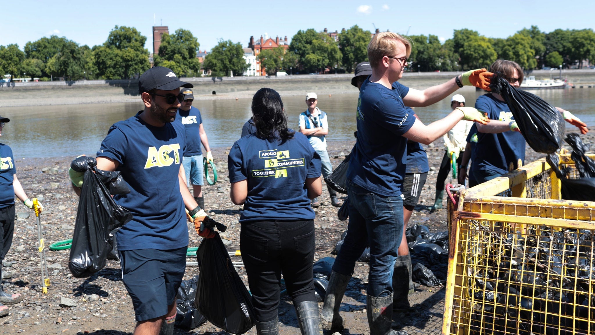 Apollo employees volunteering